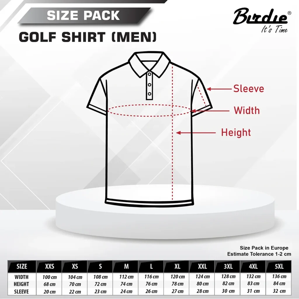 Size Pack Pria | Bali International Golf